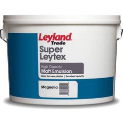 Leyland Trade Super Leytex Matt Ceiling Paint, Wall Paint Magnolia 15L