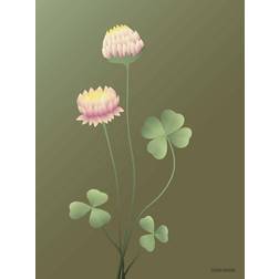 Vissevasse Clover Forest Green Plakat 30x40cm