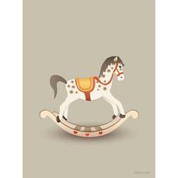 Vissevasse Rocking Horse Sandy Brown Plakat 50x70cm
