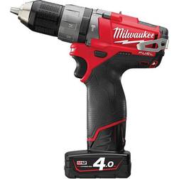 Milwaukee M12 FPD2-402X fuel perceuse à percussion compacte à batterie 12V à 2 vitesses et comprenant 2 batteries et chargeur cod 4933459804