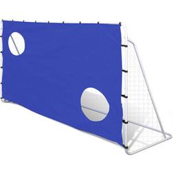 vidaXL Porta da Calcio Telone con Buchi per Allenamento 240x92x150cm