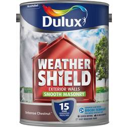 Dulux Weathershield Smooth Masonry Wall Paint Intense Chestnut 5L