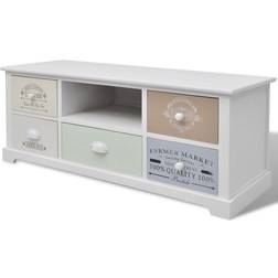 vidaXL Shabby Chic Mueble de TV 35x40cm