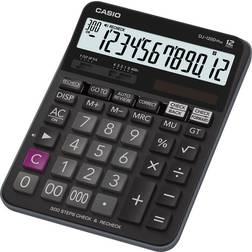 Casio Calculatrice de bureau DJ-120DPLUS noir solaire, à pile(s)