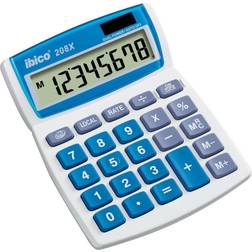 Ibico Calculatrice 208X Blanc/Bleu