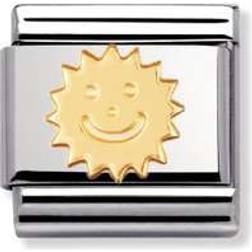 Nomination Composable Classic Link Sun Charm - Silver/Gold