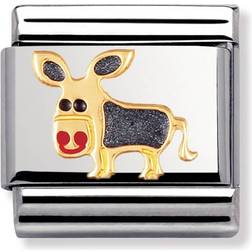 Nomination Composable Classic Link Donkey Charm - Silver/Gold/Grey