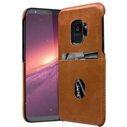 dbramante1928 Coque en Cuir Tune CC pour Samsung Galaxy S9 Noire