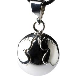 Babylonia Bola Feet Pendant - Silver