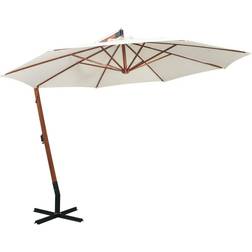 vidaXL Parasol 350 cm Poteau en Bois Vert Vert 350cm