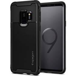 Spigen Rugged Armor Coque de protection pour téléphone portable robuste polyuréthanne thermoplastique (TPU) noir mat signature pour Samsung Galaxy