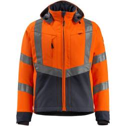 Mascot Workwear Veste Softshell haute visibilité BLACKPOOL Hydrofuge, Jaune/noir, taille XXL, Mixte