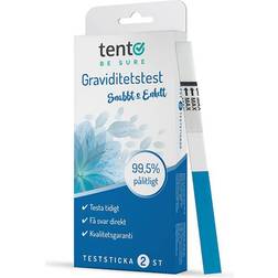 Tento Be Sure Graviditetstest Sticka 2-pack