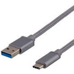 Deltaco USB A-USB C 3.1 (Gen.1) 1m