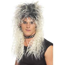 Smiffys Hard Rocker Wig Two Tone Blonde
