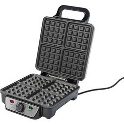 Ovation Stainless Steel 4 Slice Belgian Waffle Maker