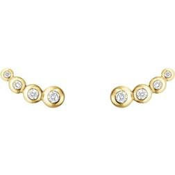 Georg Jensen Aurora Earrings - Gold/Diamonds