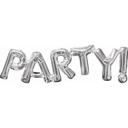 Amscan Foil Ballon SuperShape Phrase Party Silver