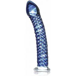 Pipedream Icicles No 29 Plug en Verre Bleu Bleu