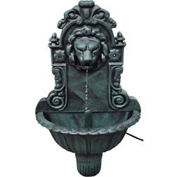 vidaXL Lion Head Wall Fountain