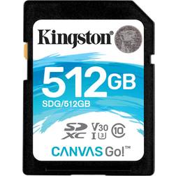 Kingston Canvas Go! SDXC Class 10 UHS-I U3 V30 90/45MB/s 512GB