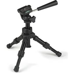 Kaiser Fototechnik Mini Treppiede da Tavola Testa Cilindrica a 3 vie Altezza Max 30 cm Nero 6045
