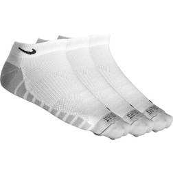 Nike Dry Lightweight No-Show Socks 3-pack Unisex - White/Wolf Gray/Black