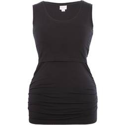 Boob Flatter Me Gravid/Amning Tank Top Black