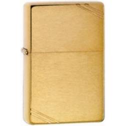 Zippo Windproof Brushed Brass Vintage with Slashes