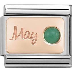 Nomination Composable Classic May Link Charm - Rose Gold/Silver