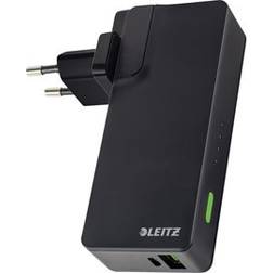Leitz Complete USB Travel Wall Charger and Power Bank 3000mAh