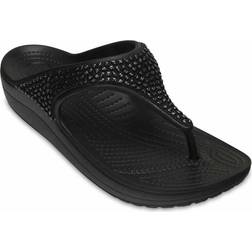 Crocs Sloane Embellished Flip - Black/Black