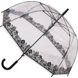 Soake Clear Dome umbrella Black Lace (POESLACE)