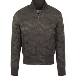 Urban Classics Cazadora Bomber de - Tonal Camo Bomber Jacket - Vert