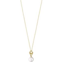 Georg Jensen 18K Yellow Gold Cultured Pearl & Diamond Magic Pendant Necklace, 17.72