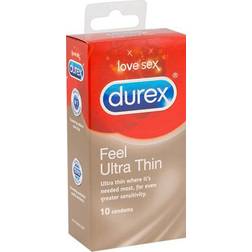 Durex Feel Ultra Thin Préservatifs 10 pcs Transparent