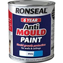 Ronseal Anti Mould Pintura de Pared, Pintura para Techos Blanco 0.75L