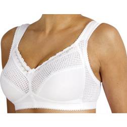 Miss Mary Diamond Non-Wired Bra - White