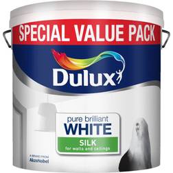 Dulux Silk Wall Paint Pure Brilliant White 6L