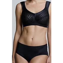 Miss Mary Lovely Jacquard Non Wired Bra - Black