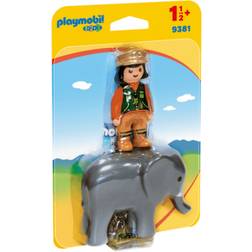 Playmobil Zookeeper with Elephant 9381