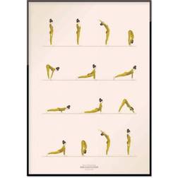 Vissevasse Sun Salutation Plakat 30x40cm