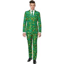 OppoSuits Men's Green Christmas Tree Suitmeister