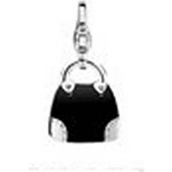 Ti Sento Silver Charm - Silver/Black (8139EB)