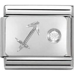 Nomination Composable Classic Link Sagittarius Charm - Silver/White