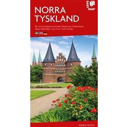 Norra Tyskland EasyMap: Skala 1:500.000 (Karta, Falsad., 2018)