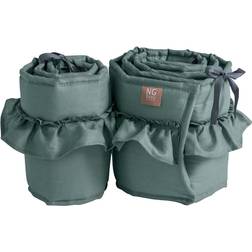 Ng Baby Bumper Bedside Crib Mood Ruffles Petrol Green