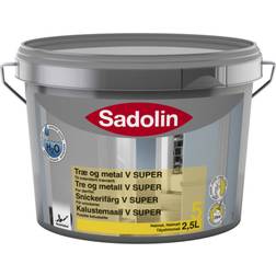 Sadolin V SUPER 5 Metalmaling, Træmaling Hvid 2.5L