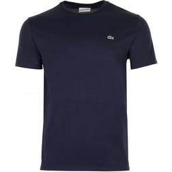 Lacoste Men's Crew Neck Pima Cotton Jersey T-shirt - Navy Blue