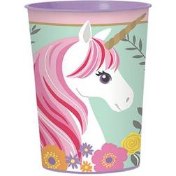 Amscan Plastic Cup Favour Cup Magical Unicorn 473ml